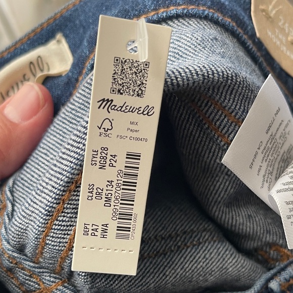 Madewell Mom jeans, Dark blue with five pockets - Picture 6 of 14